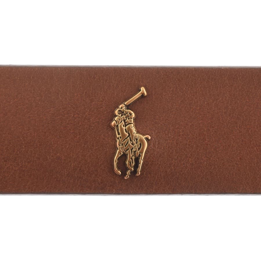 Alternative Image for ProductRalph Lauren Tmbled Leather Belt Brown3